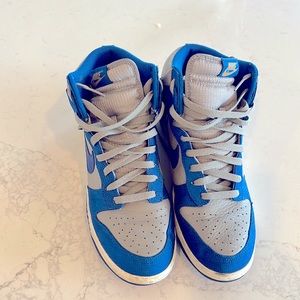 Nike Dunks, blue & gray size 10
